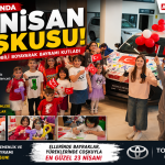 Konyaaltı’nda 23 Nisan Etkinliği: Çocuklar Toyota Aracını Boyadı