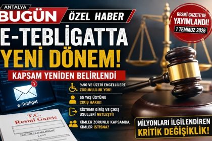 Elektronik Tebligatta Yeni Dönem! Resmî Gazete