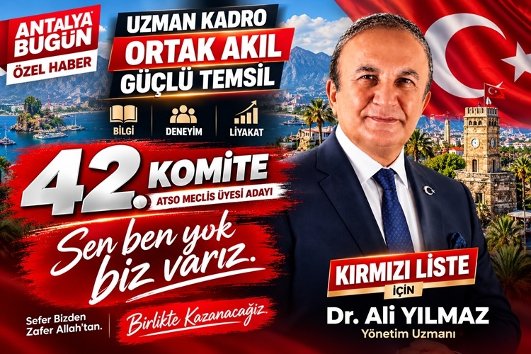 ATSO’da 42. Komite İçin Dr. Ali Yılmaz Aday: “Ben Değil, Biz” Anlayışıyla Yola Çıktı
